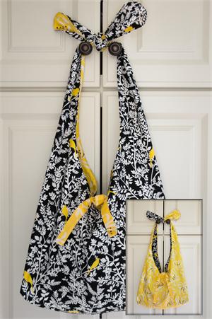 knot handle reversible tote this roomy tote is easy to sew has ...