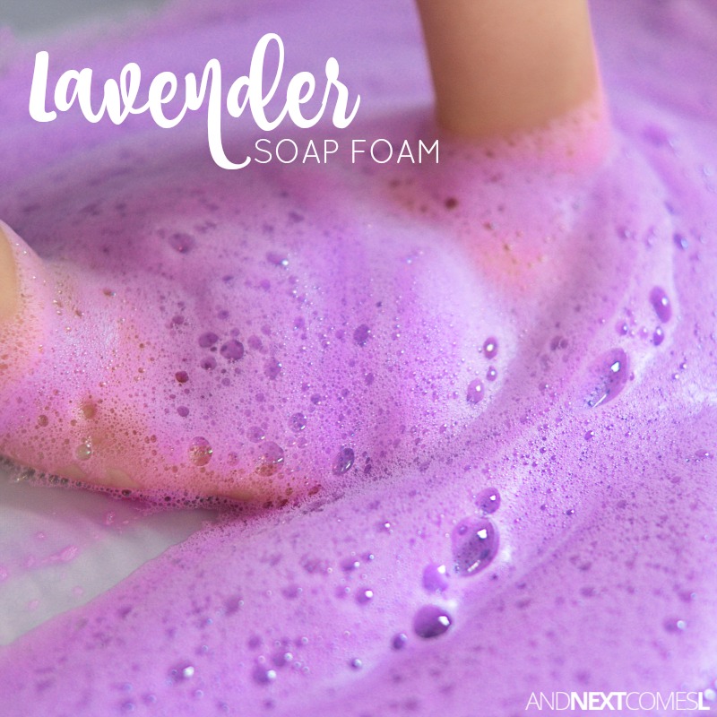 Calming Lavender Soap Foam Sensory Play And Next Comes L