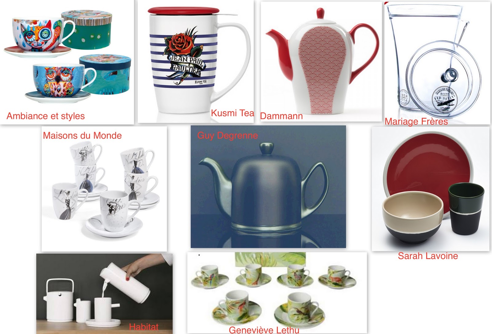 Coffret Tasses A Cafe Rouge Gris Coffret Tasses A Cafe Rouge Gris