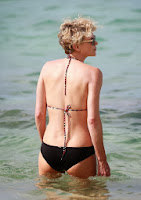 English: Charlize Theron Black Bikini Hawaii‭ 