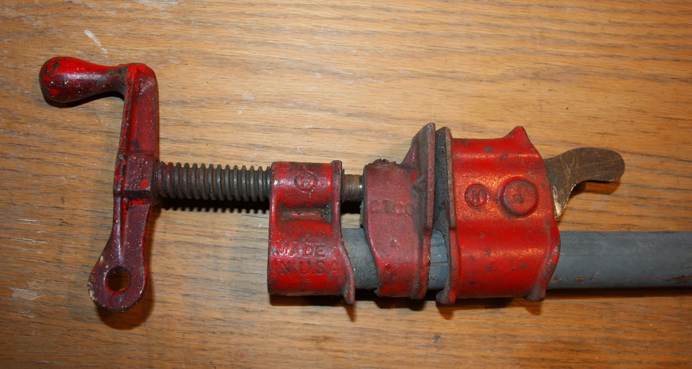 Progress is fine, but it's gone on for too long. Bar and pipe clamps