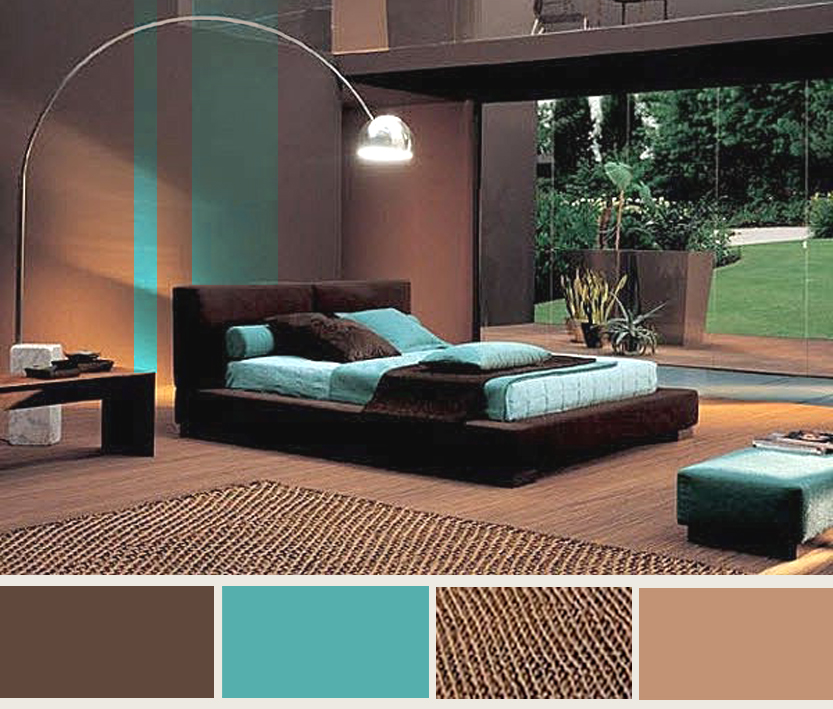 Turquoise and Brown Bedroom Ideas