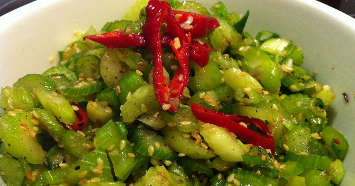 Live, Love & Learn Pickled Celery, Spring Onion & Chilli Salad