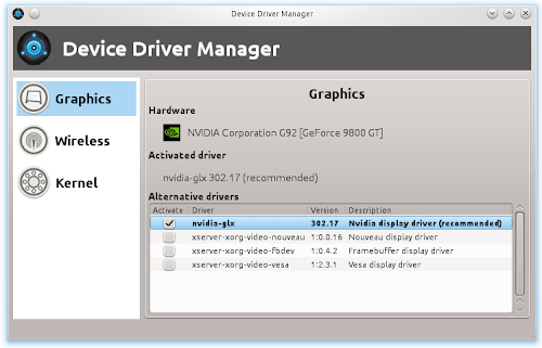 device driver manager