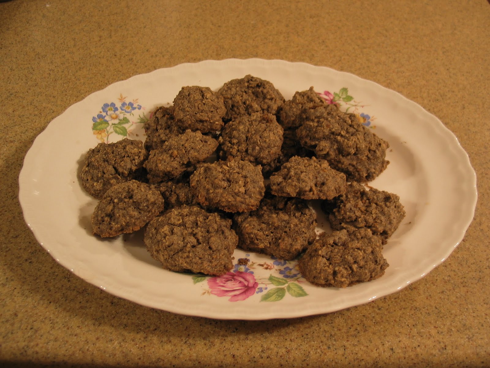 Pamela N Red Gluten Free Oatmeal Carob Cookies With Buckwheat Flour