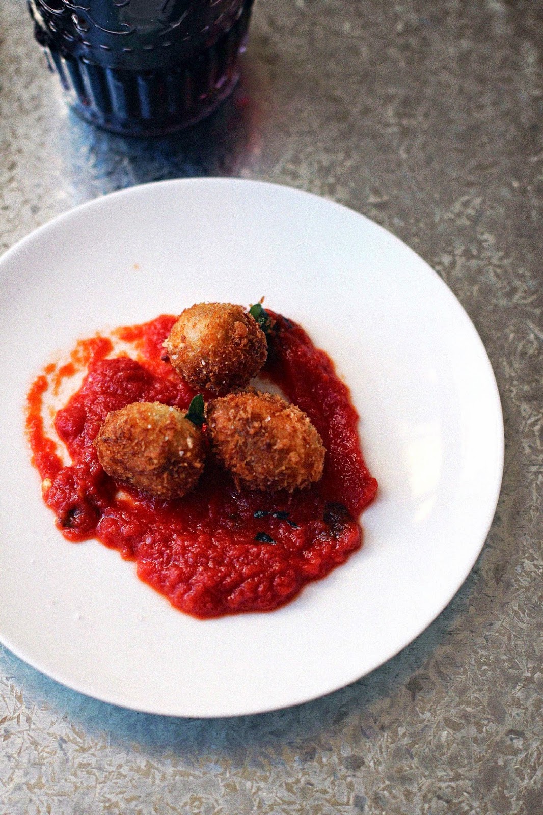 Milk and Honey Fried Stuffed Olives