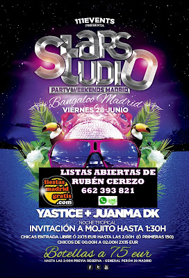 Flyer Viernes StarsStudio Bangaloo 28 de junio Flyer Viernes StarsStudio Bangaloo 28 de junio
