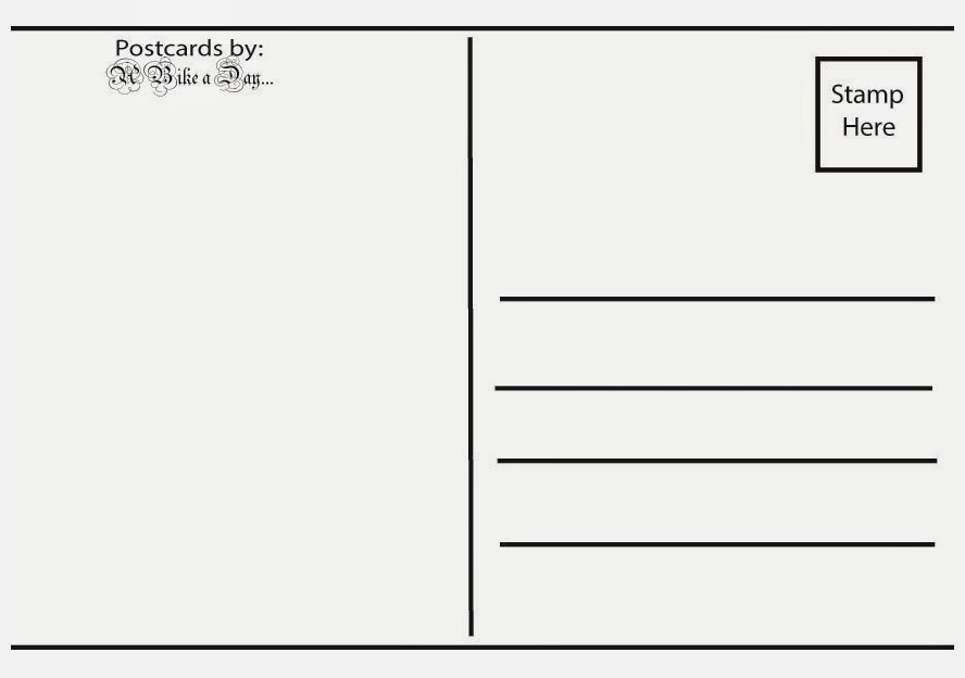 a designer's life Postcard Designs with a biking theme