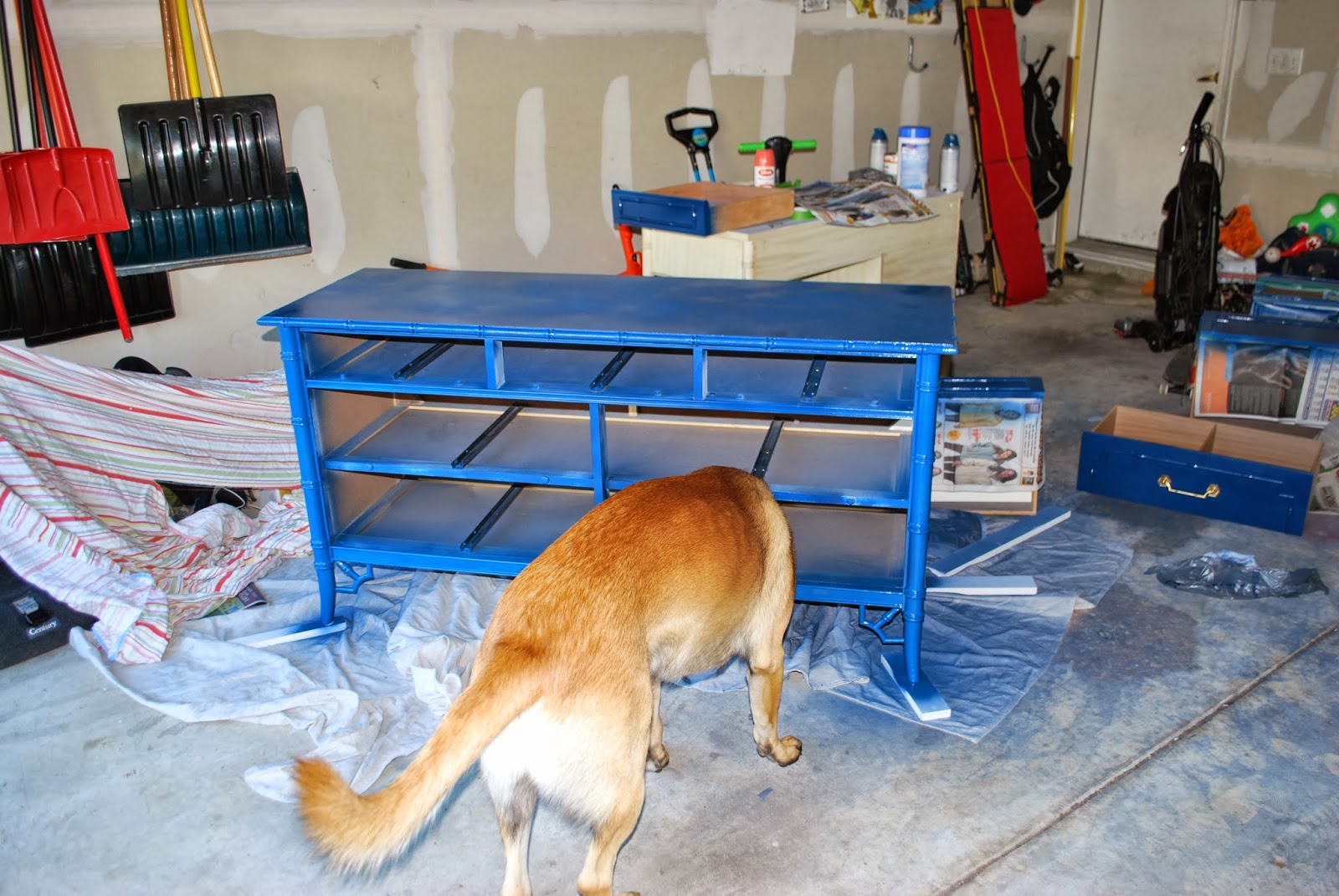 Planted and Blooming Girl Removing Paint from Furniture Hardware