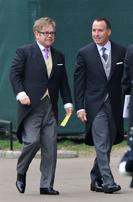 boda de Elton John y David Furnish 2005 hombres
