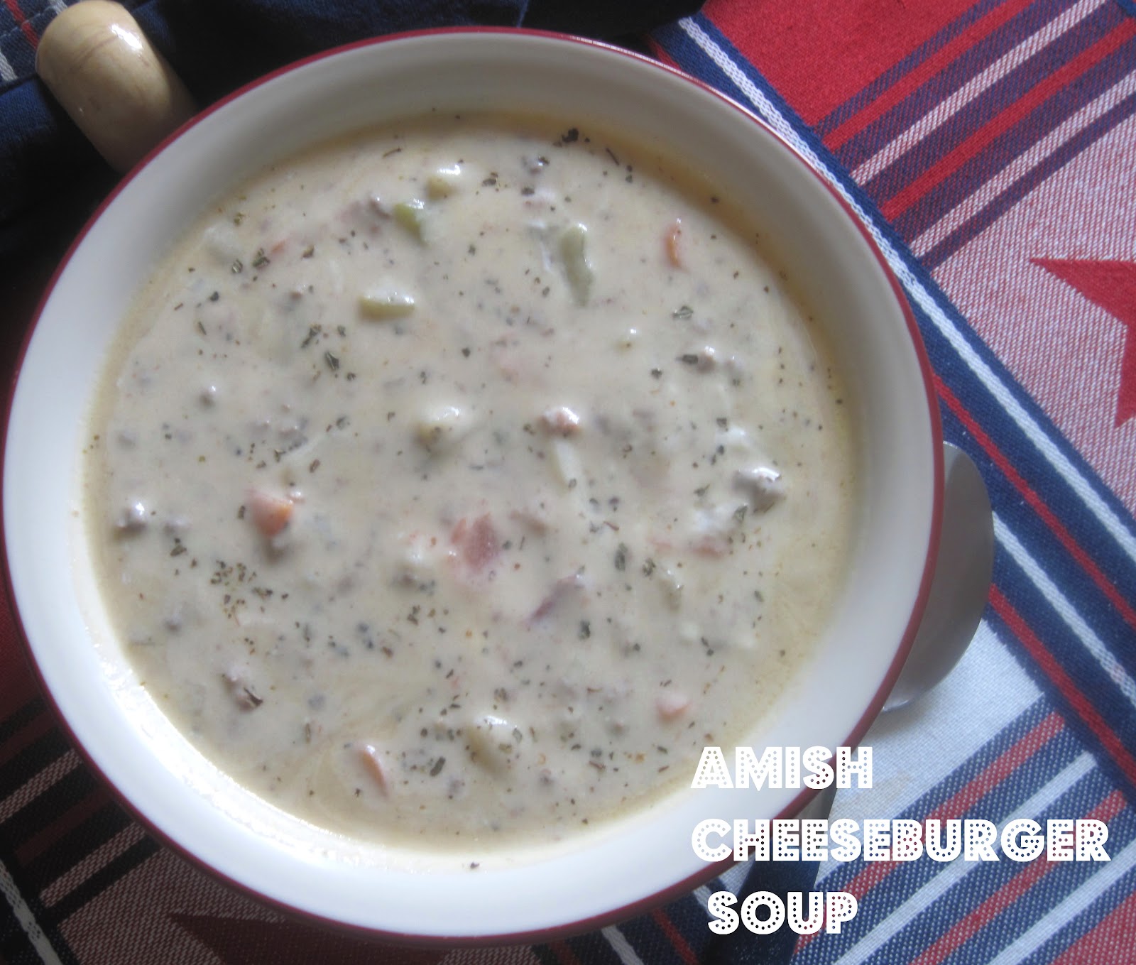 The Better Baker Amish Cheeseburger Soup