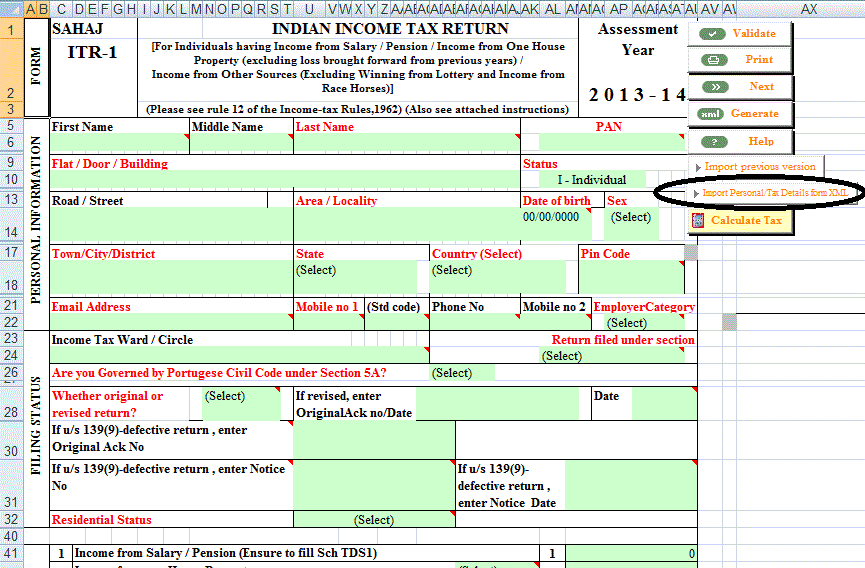 Latest Form 16A Excel Format