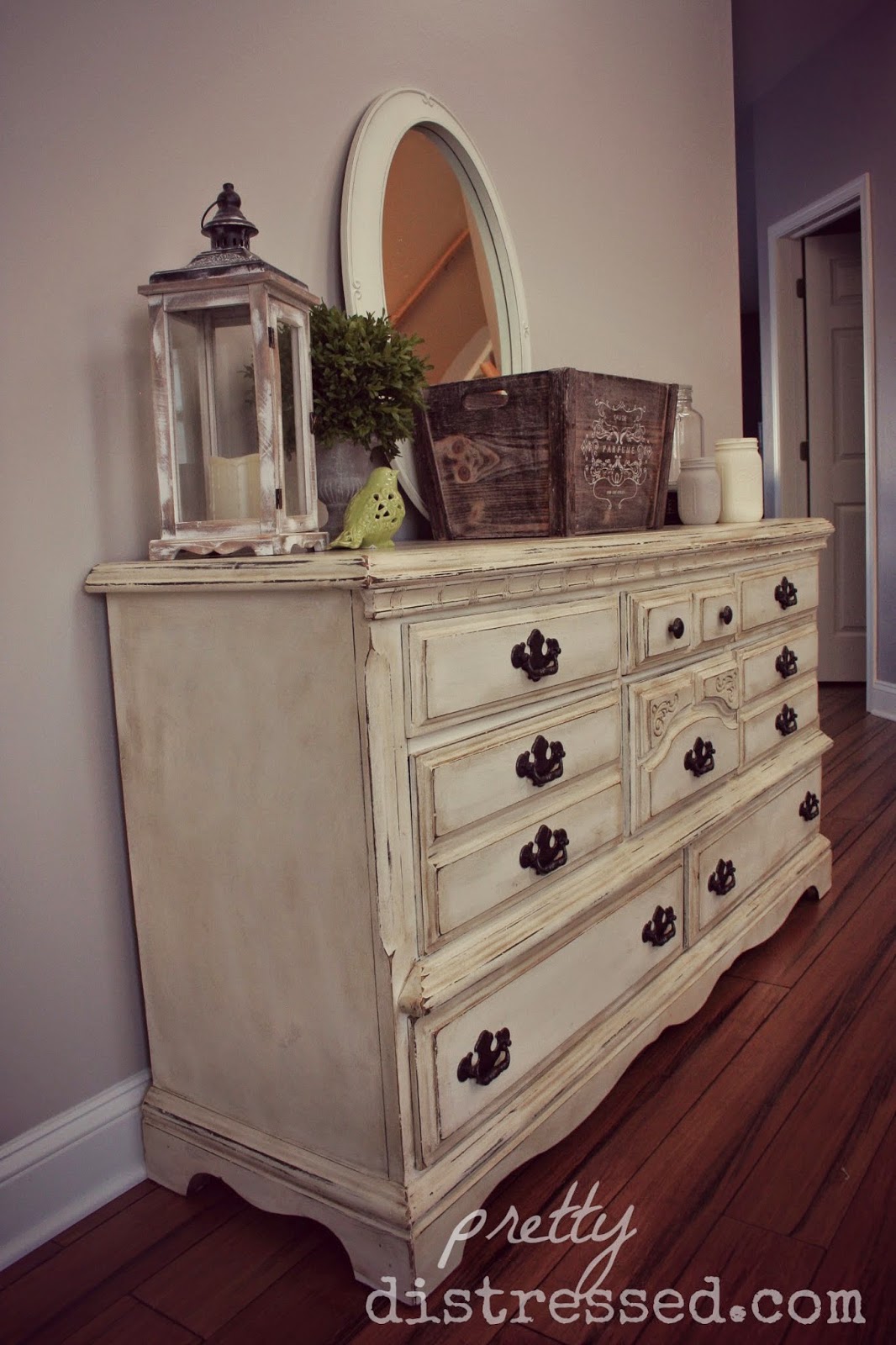 Pretty Distressed Goodwill Dresser Video Tutorial Part 2