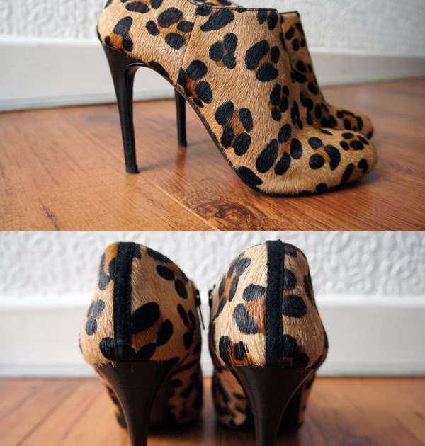 zara leopard booties