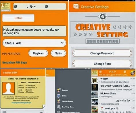 Kumpulan BBM MOD versi 2.7.0.23 Terbaru 2015 Kumpulan BBM MOD versi 2.7.0.23 Terbaru 2015