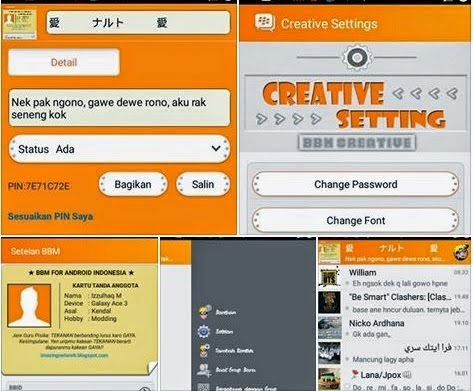 Kumpulan BBM MOD versi 2.7.0.23 Terbaru 2015