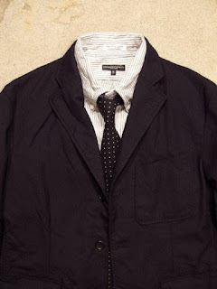 Engineered Garments "Baker Jacket in Navy Uniform Serge" Fall/Winter 2015 SUNRISE MARKET