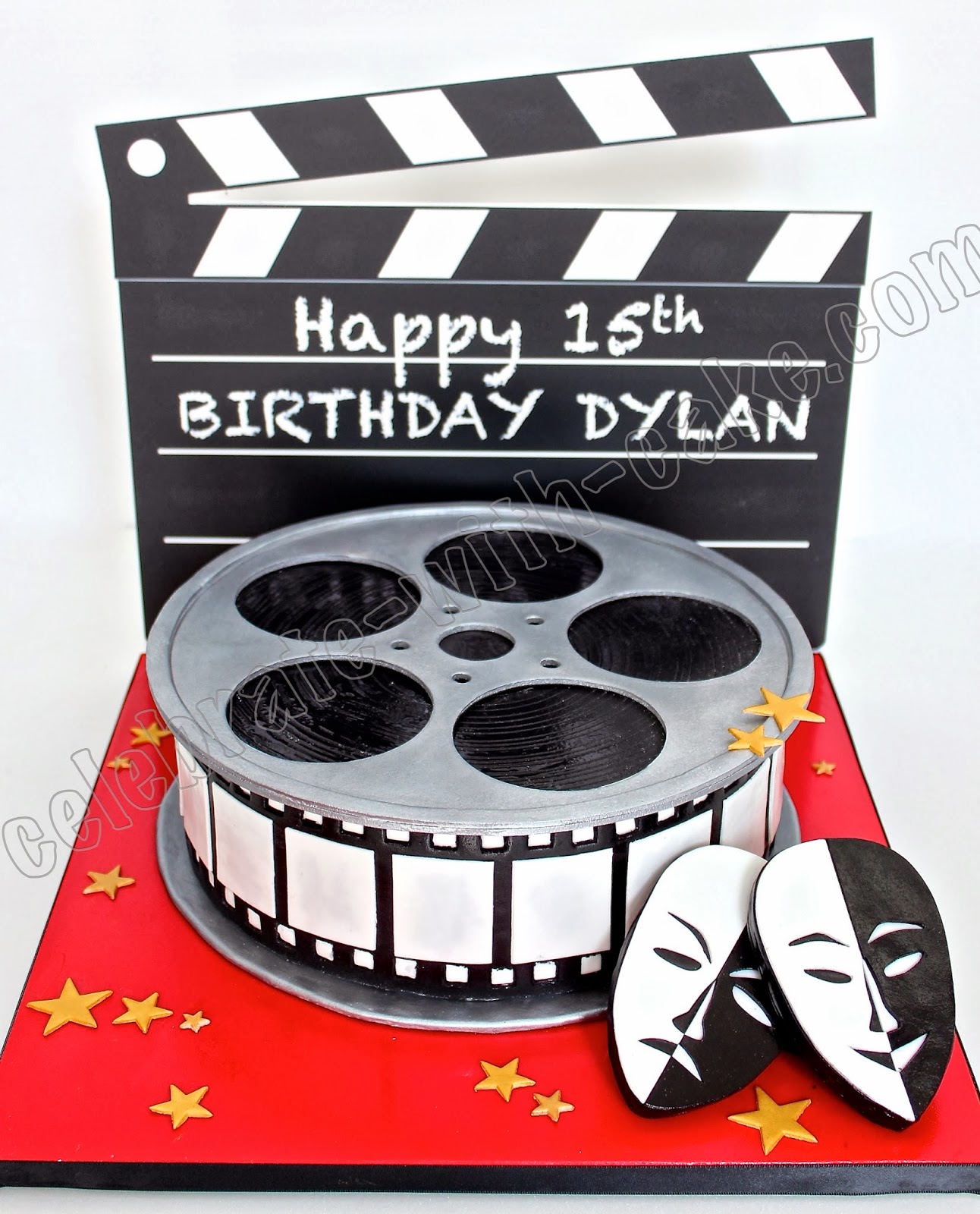 Director's Board and Film Roll Cake