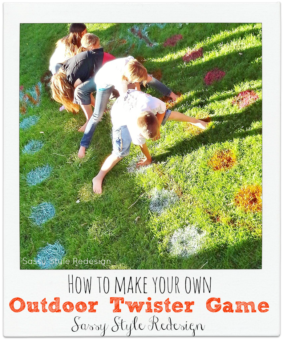 How to make your own outdoor twister game http://www.sassystyleredesign.com/2011/07/homemade-outdoor-twister-game.html
