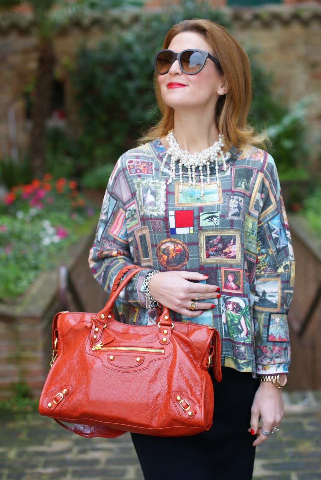 Asos midi pencil skirt, Balenciaga City bag, Fashion and Cookies, fashion blogger