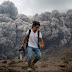 Mount Sinabung volcano erupts with ash clouds