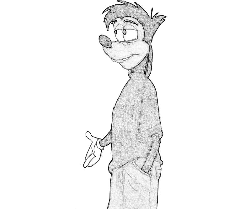 Max Goof Sketch Coloring Pages max-goof-sketch-coloring-pages