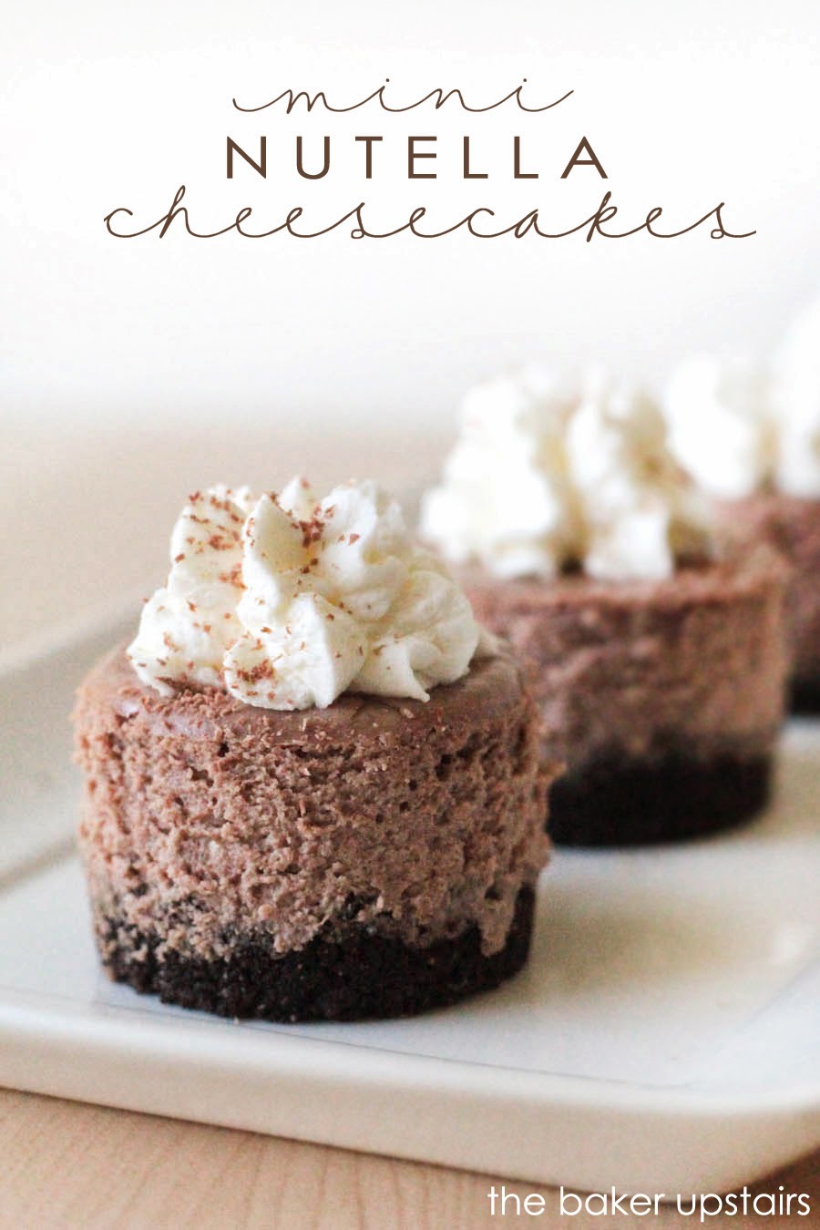 Mini Nutella Cheesecakes - Confessions of a Confectionista