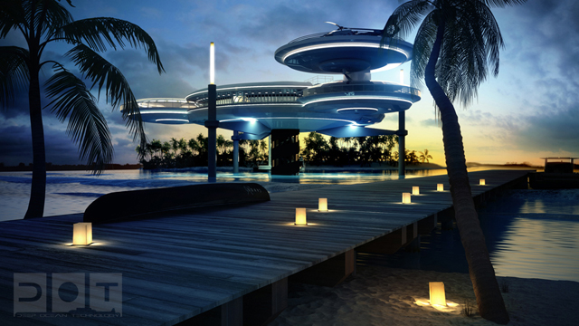 Dubai terá hotel luxuoso debaixo d'água - Water Discus Deep Ocean Technology DOT