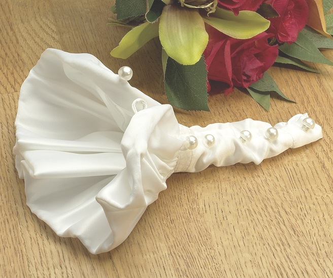 'premier' way to cover the stems of their hand wrapped wedding bouquet