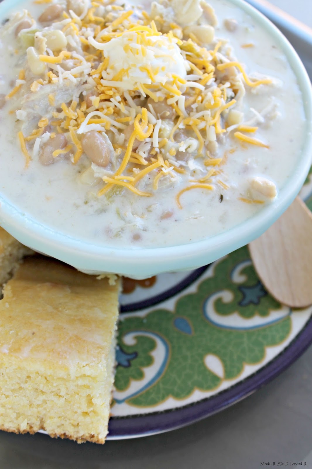 Creamy White Chicken Chili Made It. Ate It. Loved It.