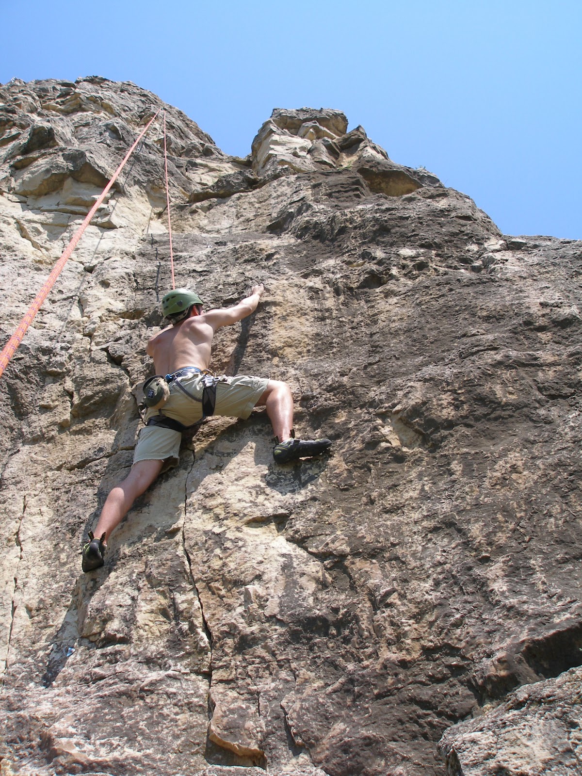 Johnston Outdoor Adventures Climbing at Sugar Loaf in Winona, MN