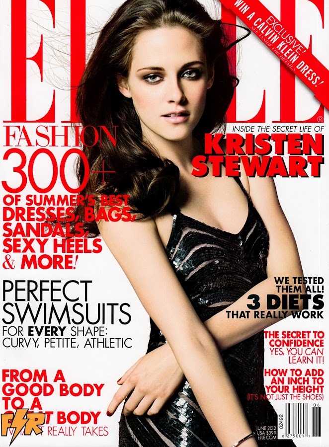 KRISTEN STEWART on ELLE Magazine USA June 2012 Issue cover