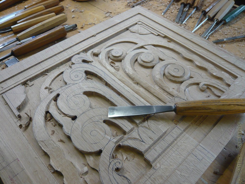 ORNAMENTAL WOODCARVER Patrick Damiaens ART DECO STYLE ORNAMENTS Wood