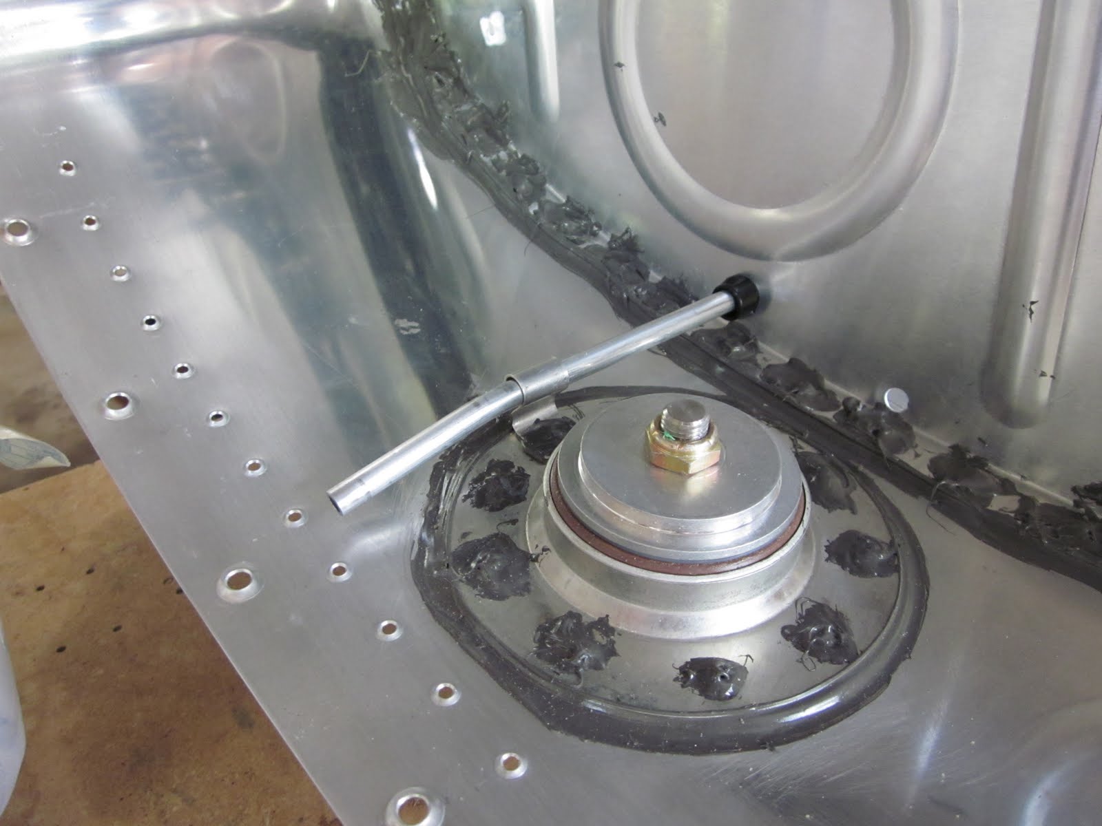 Larry's Airplane Fuel Tank Vent Line Installed