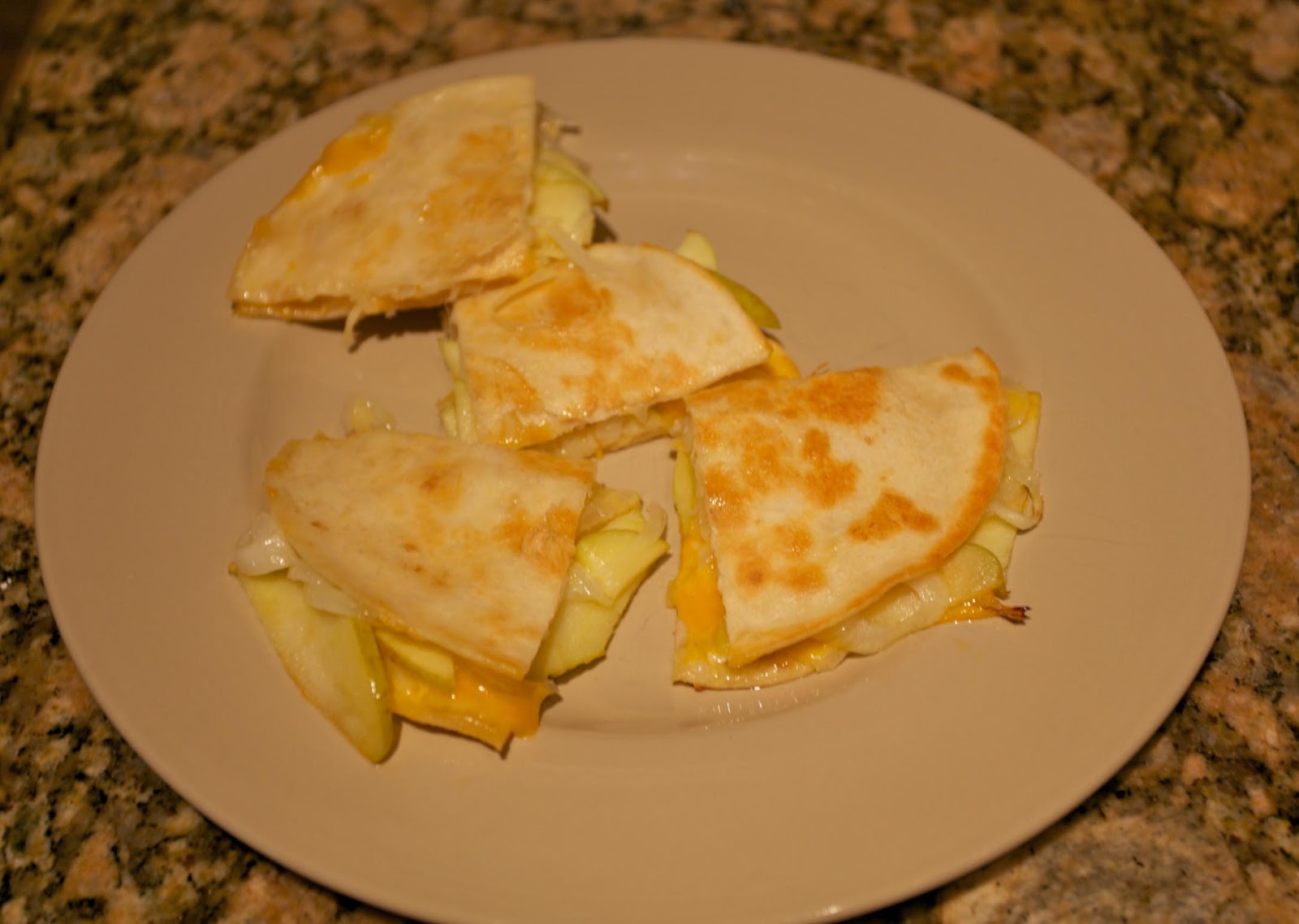 Apple Cheese and Ham Quesadillas and What I've Been Doing