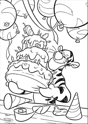 Posted in Animal Drawings Animal Print Birthday Coloring Pages Black