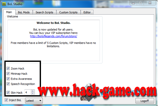Hack Liên Minh Huyền Thoại Phiên – BolStudio Hack www.hack-game.com
