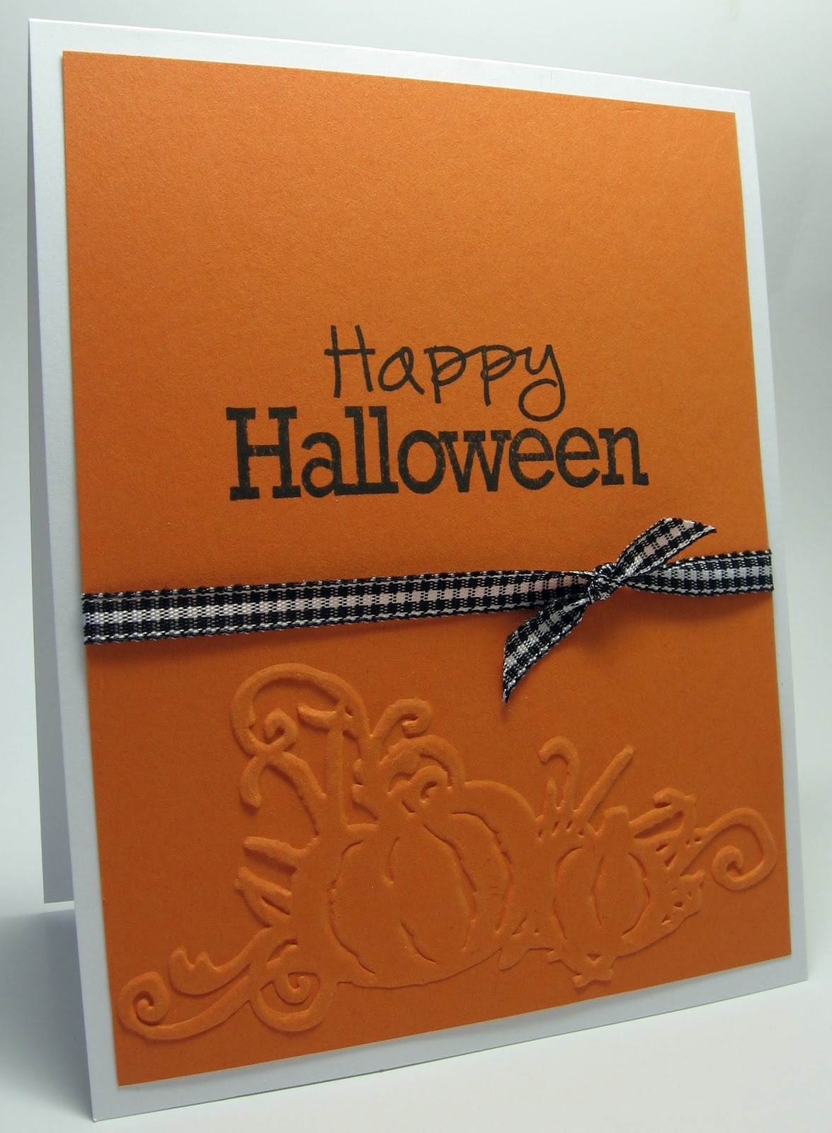 stamping up north with laurie Tim Holtz Pumpkin Embossing Folder