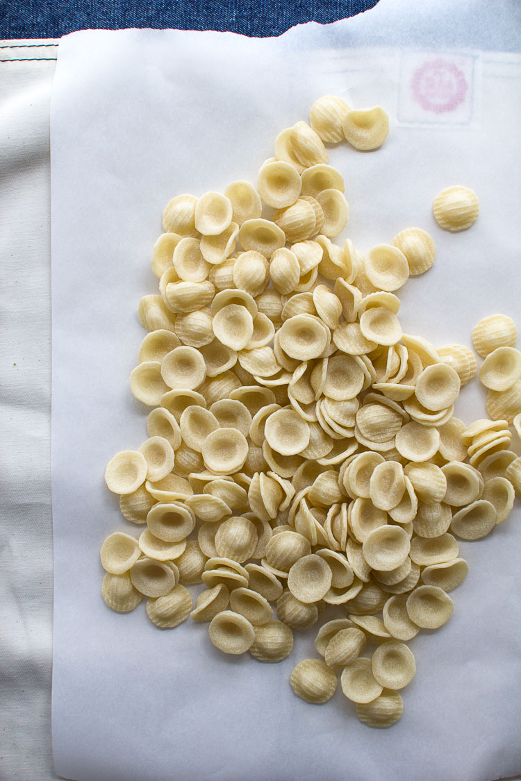 Flourishing Foodie Orecchiette with Peas, Asparagus and Mascarpone