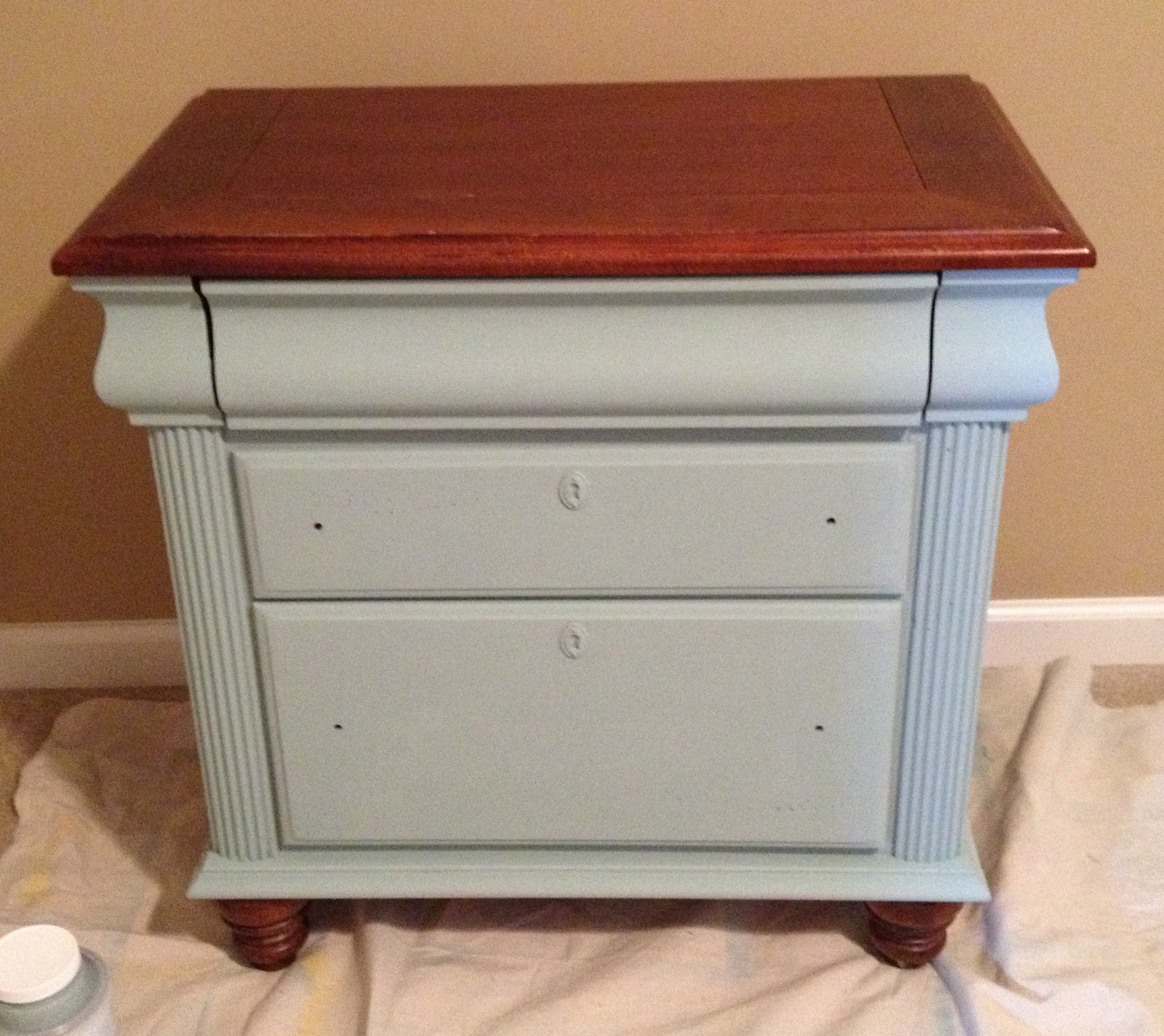 Hand Painted Nightstand Doodles & Stitches