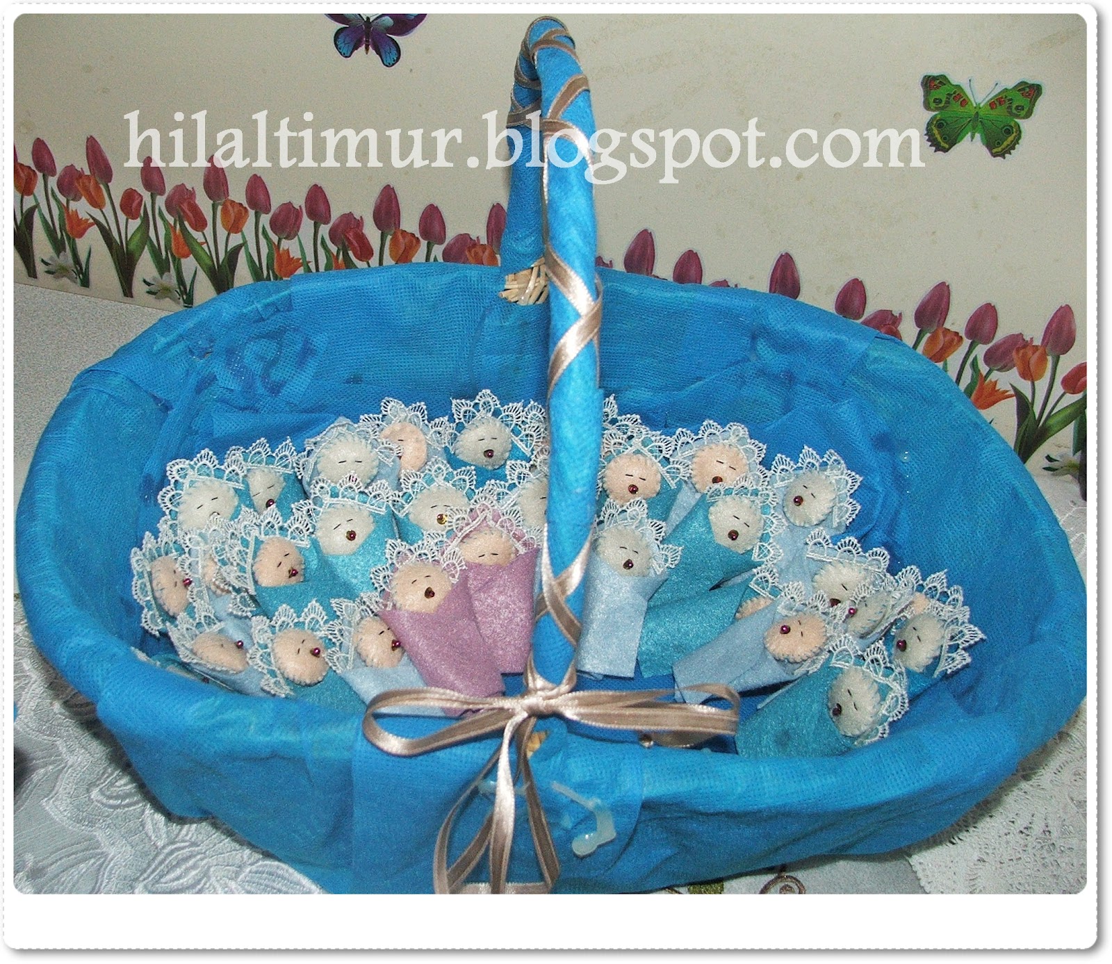 ! Hilalin El Emeği ! Hediye bebek şekeri ve kapı süsü