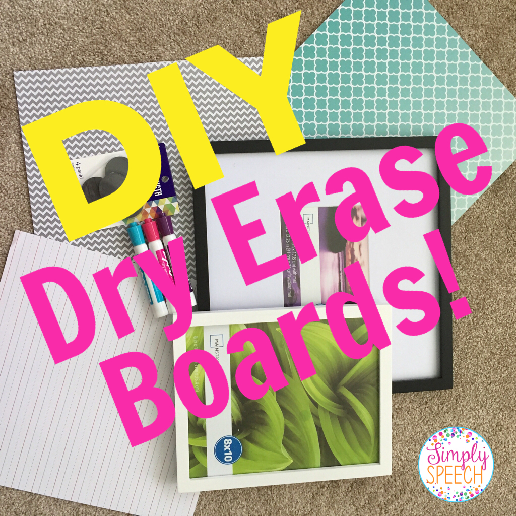 Pin of the Week DIY Dry Erase Boards Simply Speech