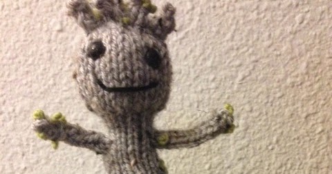 A Shade Better Than Stick Figures: Baby Groot Knitting Pattern