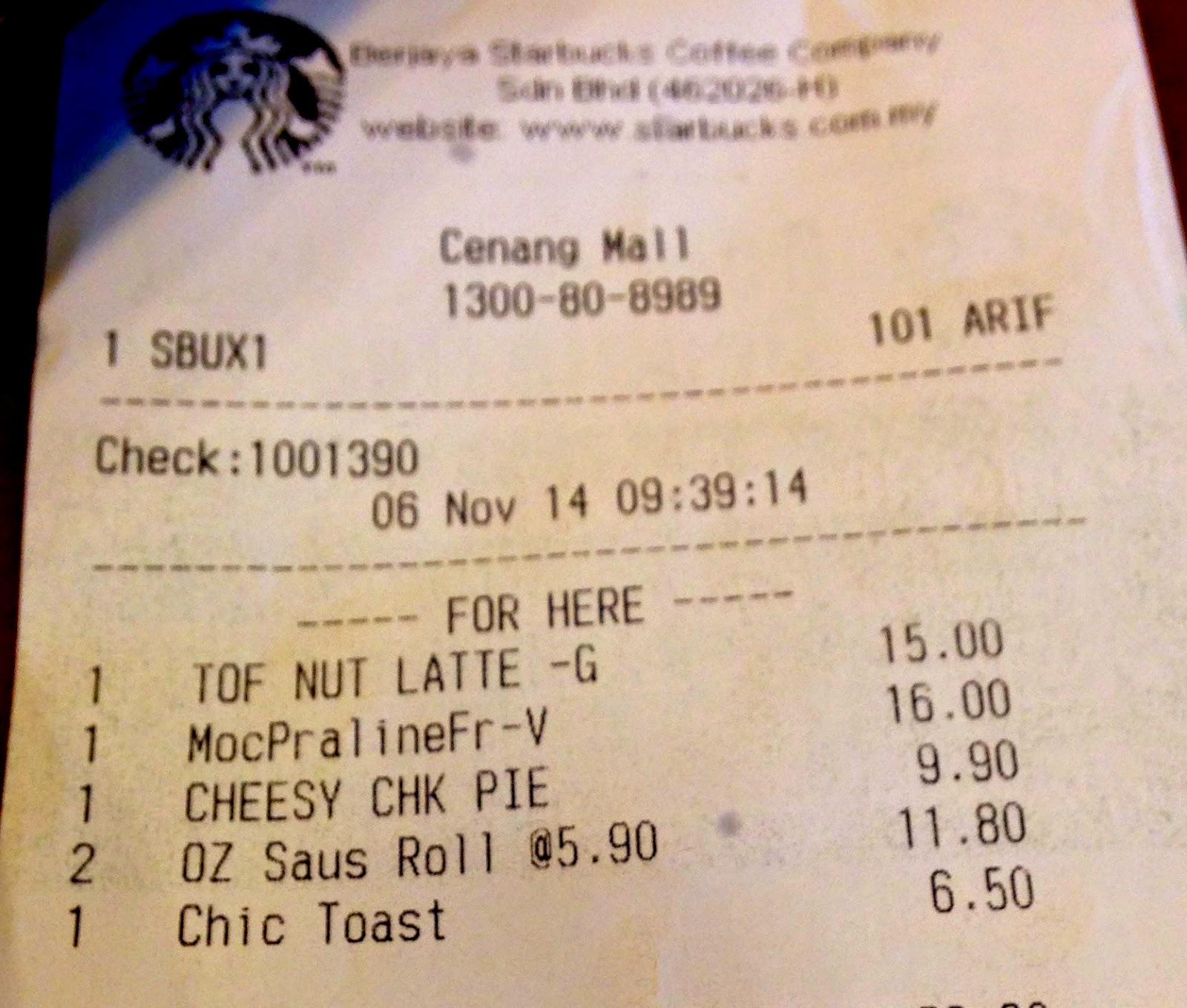 Grab and Go Starbucks Aussie Sausage Roll Venti Grande Tall