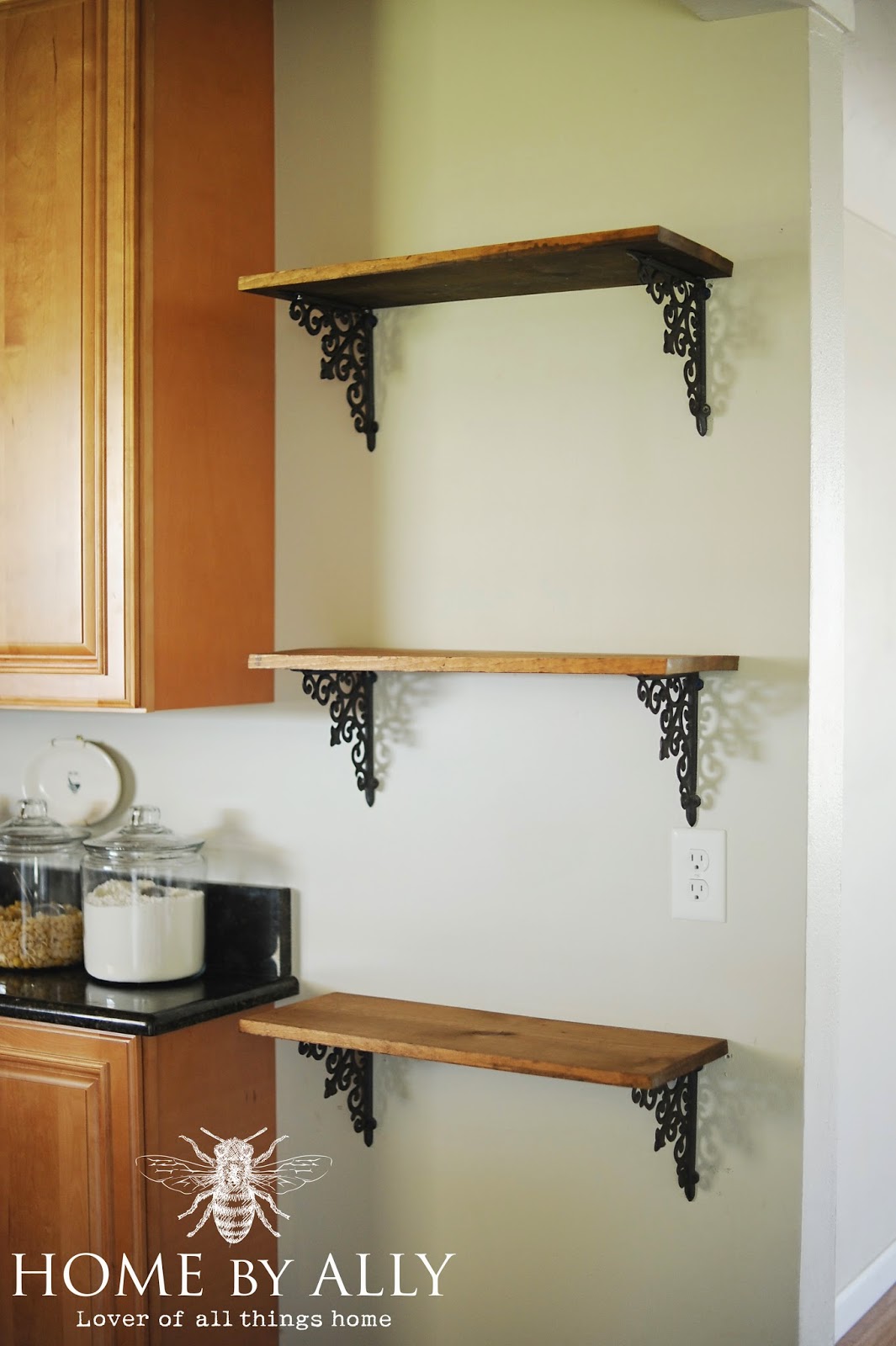 Home by Ally DIY Open Shelving