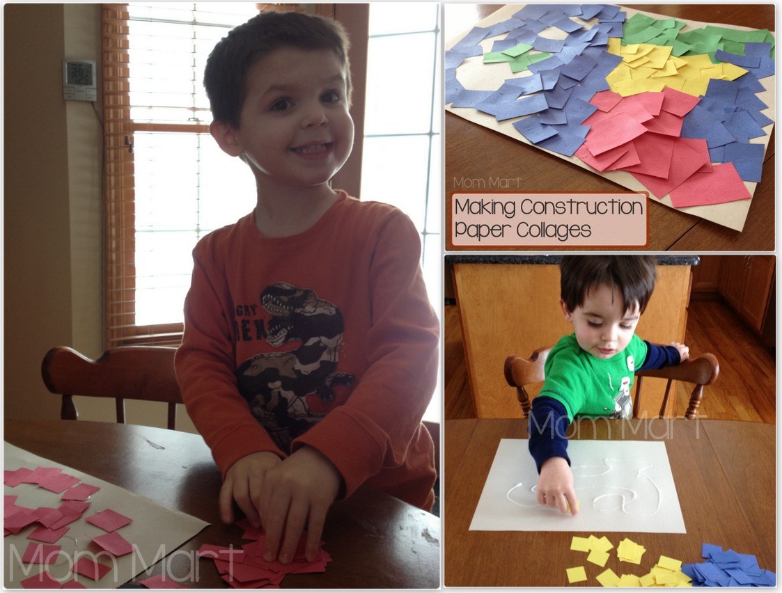 Mom Mart Kid Craft Construction Paper Collage
