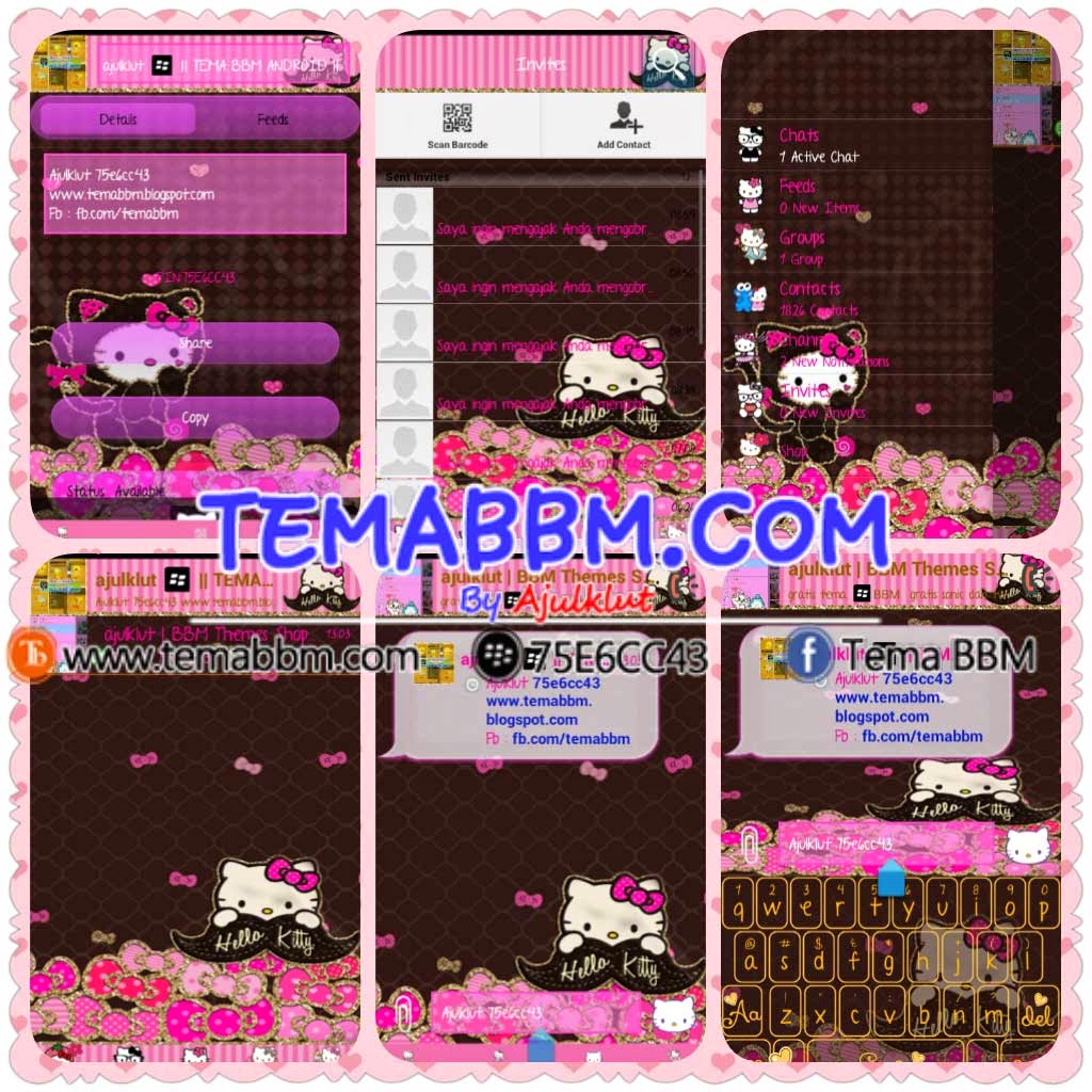 Tema BBM Hello Kitty Tema BBM Hello Kitty