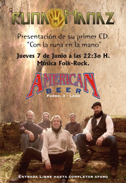 cartel del concierto en el american beer