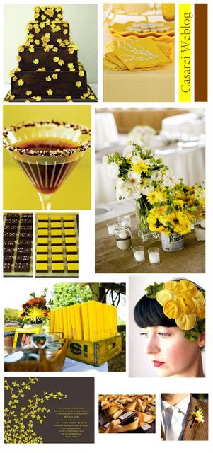 SIM Blog de Casamento Decoração para casamento Marron e amarelo SIM Blog de Casamento Decoração para casamento Marron e amarelo