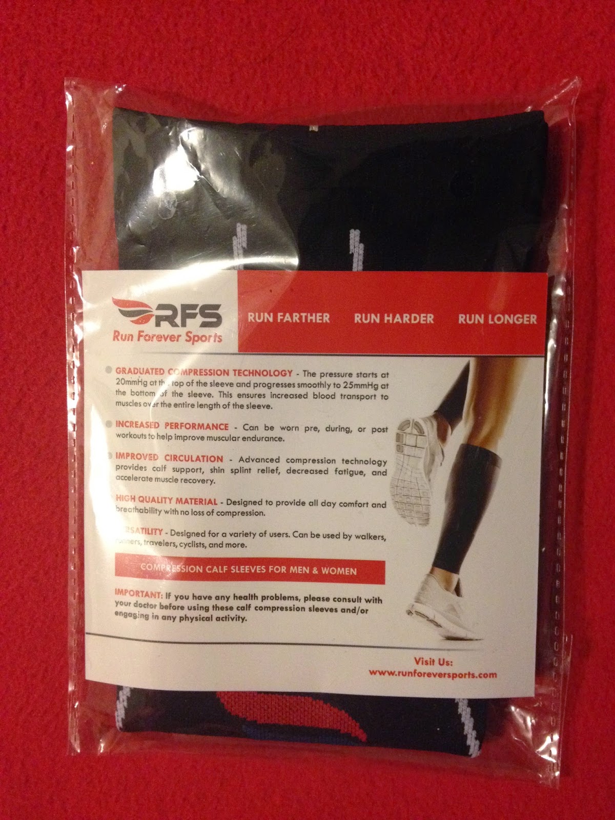 Katrina's Review Blog Run Forever Sports Calf Compression Sleeves Review